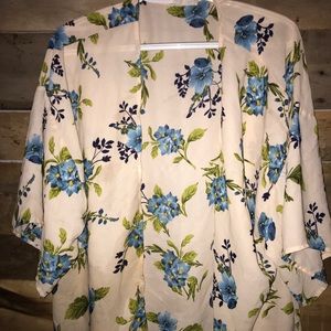 Blue Floral Kimono 👘